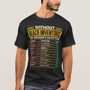 T-shirt Histoire des inventeurs noirs oubliés BHM