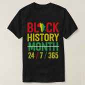 T-shirt Histoire des Noirs 365 Mois de l'Histoire des Noir (Design devant)