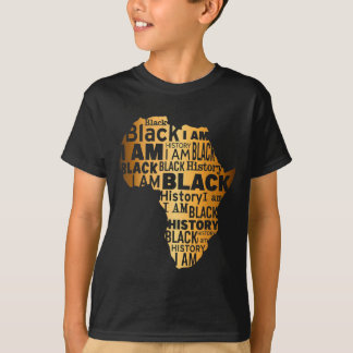 T-shirt Histoire des Noirs Je suis Noir Tous les Mois Afro