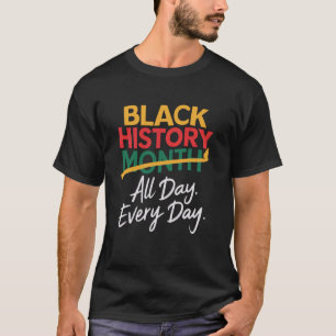T-shirt Histoire des Noirs Tous les Jours Hommes femmes En