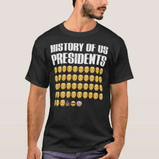 T-shirt Histoire des présidents américains, les présidents
