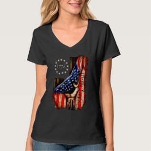 T-shirt Histoire Du Drapeau Américain 1776 Nous Le Peuple