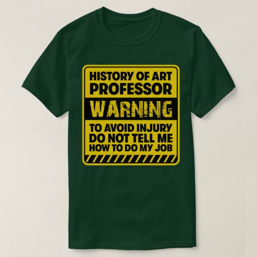 T-shirt Histoire du professeur d'art2 (Design devant)