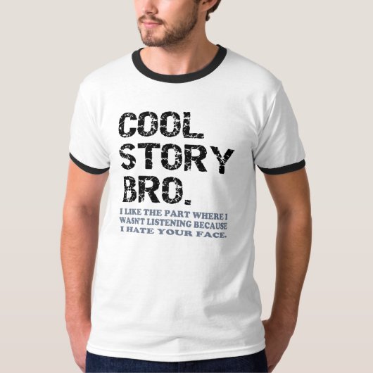 T-shirt Histoire fraîche Bro - une peu de chose (Devant)
