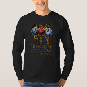 T-shirt Histoire Grecque Ancienne Spartiate Sur La Liberté