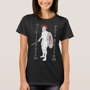 T-shirt Histoire guerrière grecque antique Latin Si Vis Pa