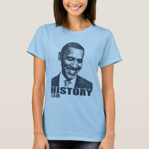 T-shirt HISTOIRE - inauguration 1/20/09 d'Obama