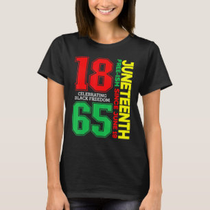 T-shirt Histoire Junetten Freeish depuis 1865 Melanin Ance