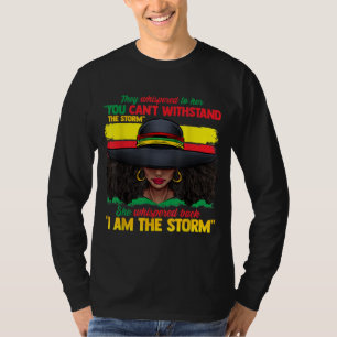 T-shirt Histoire Noire Africaine Pour Les Femmes Je Suis L