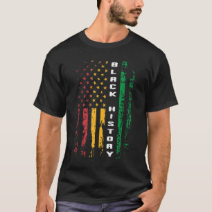 T-shirt Histoire noire Afrique Amérique Drapeau Afrique No