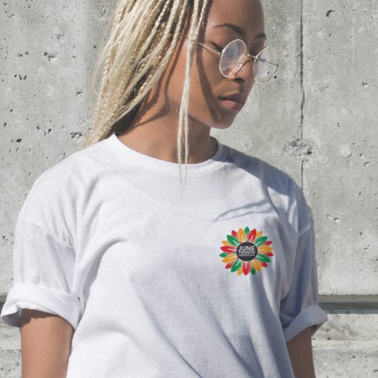 T-shirt Histoire noire afro-américaine Junetten Sunflower