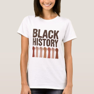 T-shirt Histoire noire Américain d'origine africaine Fier