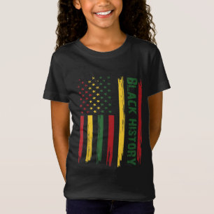 T-Shirt Histoire Noire Aux Etats-Unis Mois Du Drapeau Afri