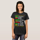 T-shirt Histoire noire Fière Mois de l'histoire afro-améri (Devant entier)