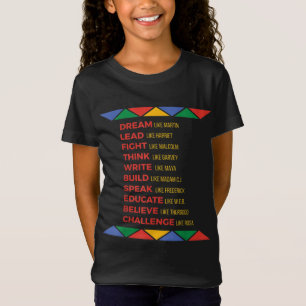 T-Shirt Histoire noire Héros afro-américains