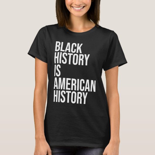 T-shirt Histoire Noire Histoire Américaine B H M Black His (Devant)