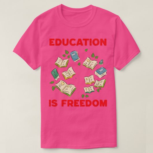 T-shirt Histoire Noire L'Éducation Est La Liberté Pour Les (Design devant)