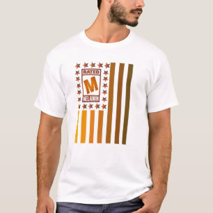 T-shirt Histoire noire Melanin Drapeau Hommes Femmes Enfan