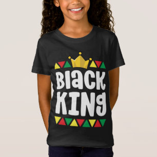 T-Shirt Histoire noire pour les garçons Enfants Roi Noir P