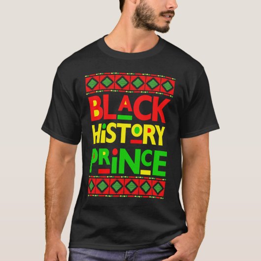 T-shirt Histoire noire Prince Melanin Boy Son Bruh Brown S (Devant)