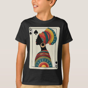 T-shirt Histoire noire Queen Melanin African American June