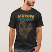 T-shirt Histoire noire Symbole d'oiseaux africains Sankofa (Devant)