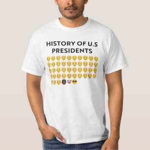 T-shirt Histoire us présidents drôle