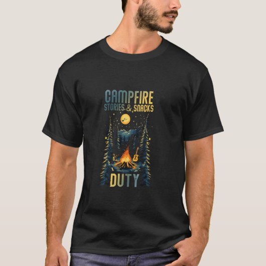 T-SHIRT HISTOIRES DE CAMP ET SERVICE DE COLLATIONS (Devant)