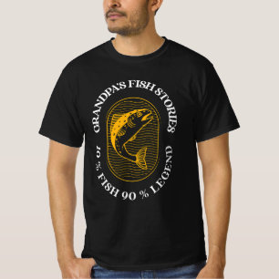 T-SHIRT HISTOIRES DE POISSON DE PAPA 10% POISSON 90% LÉGEN