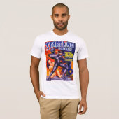 T-shirt HISTOIRES STARTLING Vintage Pulp Magazine Couvertu (Devant entier)
