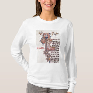 T-shirt Historiated parafent "L" dépeignant l'arbre de