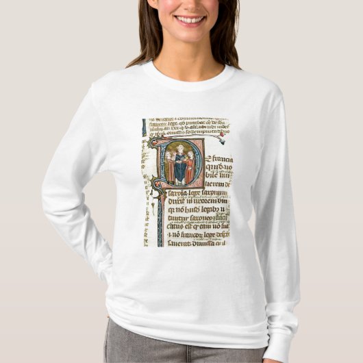 T-shirt Historié 'D' initial représentant un prêtre (Devant)