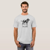 T-shirt historique de caniche (Devant entier)