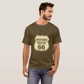 T-shirt historique de l'itinéraire 66 (Devant entier)