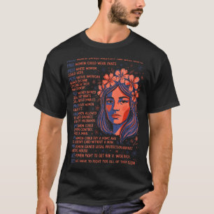 T-shirt Historique du mouvement des droits des femmes Time