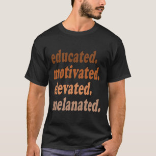 T-shirt Historique noir élevé et mélané