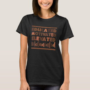 T-shirt Historique noir élevé et mélané