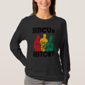 T-shirt Historiquement Black College University Hbcu Black (Devant)