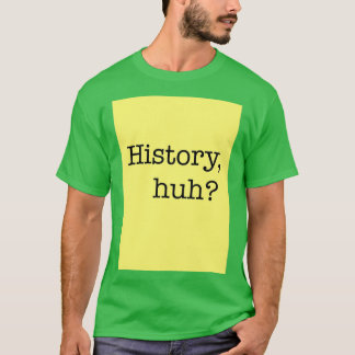 T-shirt Historiy huh design red white and royal blue