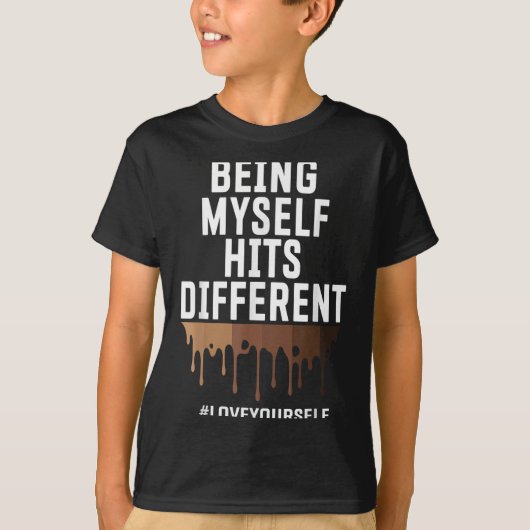 T-shirt Hits Différentes Citations D'Affirmation Positive (Devant)