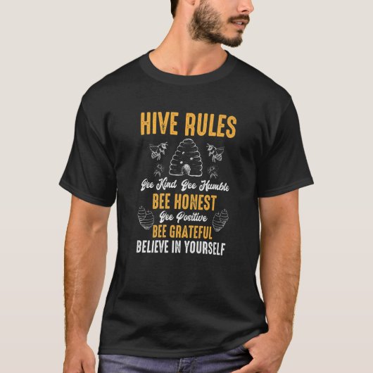 T-shirt Hive règles Abee Genre Abee Humble Bee Pun (Devant)