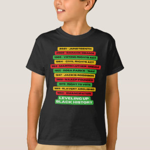 T-shirt Hiveling Up Black History Timeline