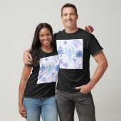 T-shirt Hiver à thème Motif bleu clair (Unisexe)