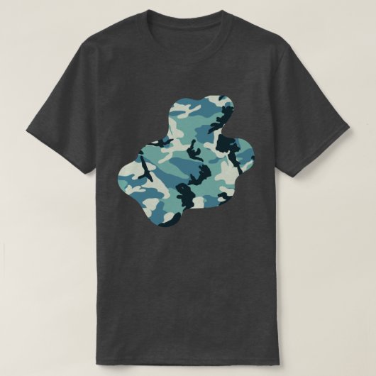 T-shirt Hiver Camo Motif Paint Splat v3 (Design devant)