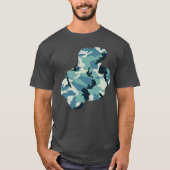 T-shirt Hiver Camo Motif Paint Splat v3 (Devant)