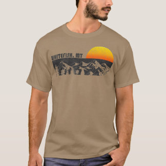 T-shirt Hiver du coucher du soleil de la Montana Montana