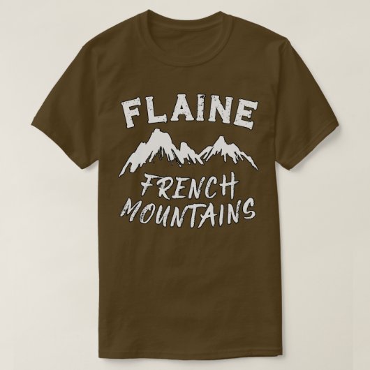 T-shirt Hiver En Flaine Française (Design devant)