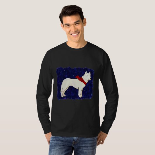 T-shirt Hiver Husky (Devant entier)