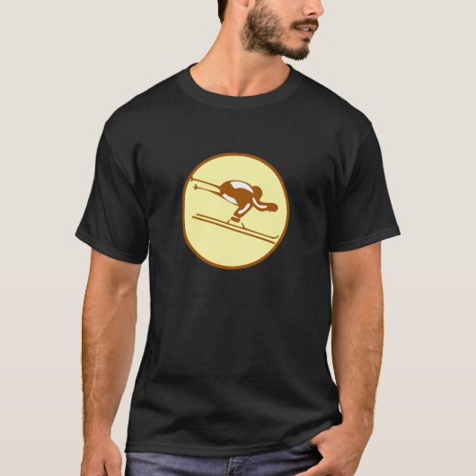 T-SHIRT HIVER INCLINÉ DE SKI (Devant)