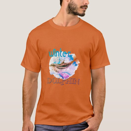 T-shirt hiver le dauphin (Devant)